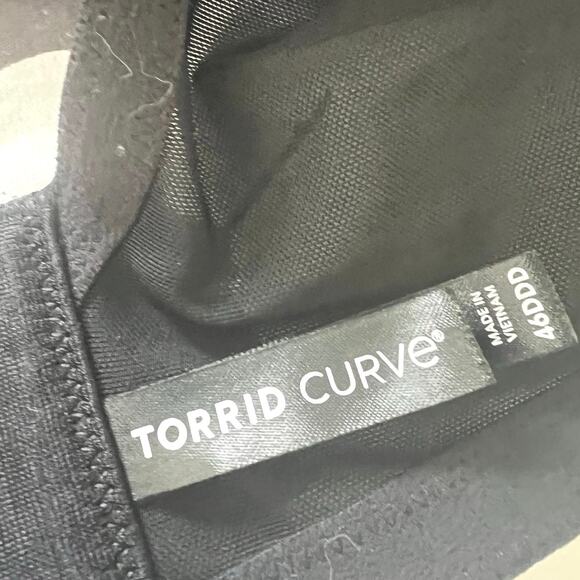 Torrid Curve Plus Size‎ Bras Lot 46DDD Push-Up & T-Shirt Black Lace Floral - Picture 9 of 9